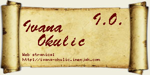 Ivana Okulić vizit kartica